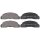 Brake pad set without wear sensor 17.5 mm A.B.S. for FORD FIESTA and others