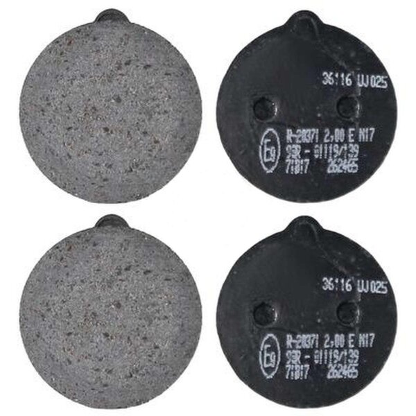 Brake pad set parking without wear sensor 7.6 mm A.B.S. for CITROËN and others
