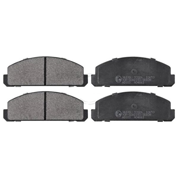 Bremsbelagsatz ohne Verschleißsensor 14 mm A.B.S. für u.a. MAZDA 323