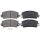 Brake pad set for wear warning indicator 14 mm A.B.S. for e.g. RENAULT 25