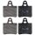Brake pad set without wear sensor 17 mm A.B.S. for CITROËN BX and others
