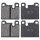 Brake pad set for wear warning indicator 16.5 mm A.B.S. for BMW 7 Series