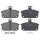 Brake pad set for wear warning indicator 16 mm A.B.S. for e.g. RENAULT 5