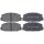 Brake pad set without wear sensor 14 mm A.B.S. for TOYOTA CELICA and others