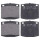 Brake pad set without wear sensor 14.5 mm A.B.S. for NISSAN DATSUN