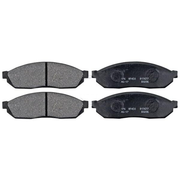 Brake pad set without wear sensor 15.5 mm A.B.S. for HONDA CIVIC and others
