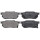 Brake pad set with wear warning 15 mm A.B.S. for HONDA CIVIC and others