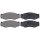 Brake pad set without wear sensor 17 mm A.B.S. for NISSAN BLUEBIRD and others