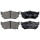 Brake pad set with wear warning 13 mm A.B.S. for HONDA PRELUDE and others
