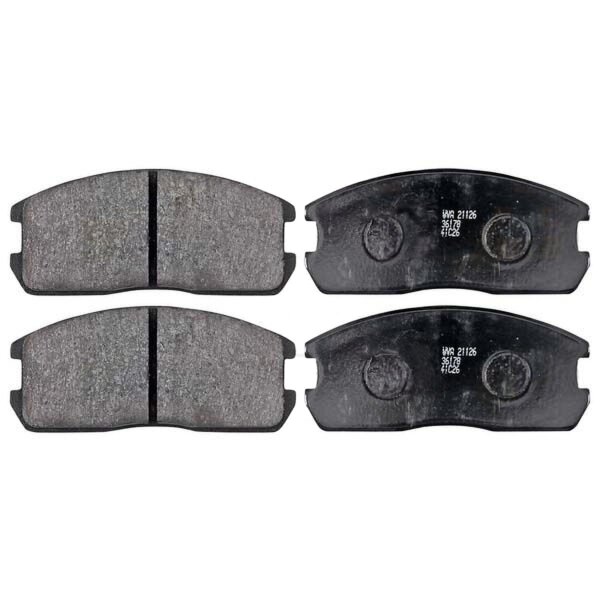 Brake pad set without wear sensor 15 mm A.B.S. for e.g. MITSUBISHI COLT