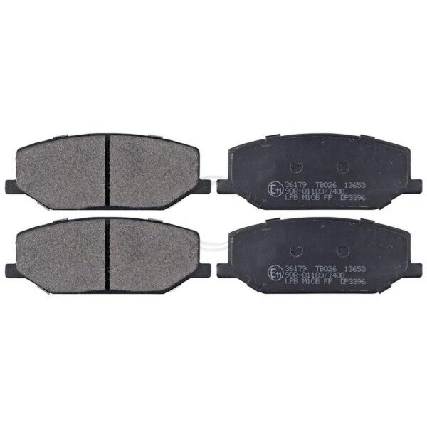 Brake pad set without wear sensor 15.5 mm A.B.S. for SUZUKI JIMNY and others