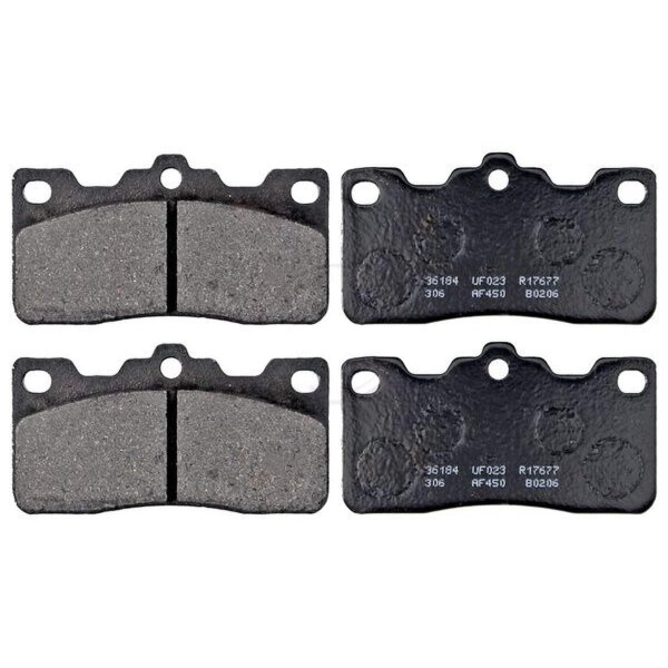 Brake pad set without wear sensor 14.5 mm A.B.S. for TOYOTA CRESSIDA and others