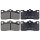 Brake pad set without wear sensor 14.5 mm A.B.S. for TOYOTA CRESSIDA and others