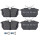 Brake pad set without wear sensor 14.4 mm A.B.S. for e.g. ALFA ROMEO 145
