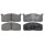Brake pad set without wear sensor 15 mm A.B.S. for TOYOTA DYNA and others