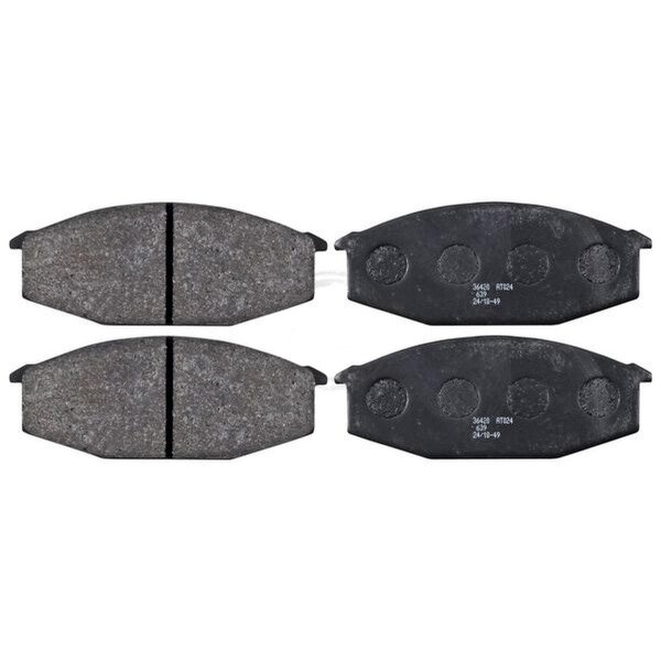 Brake pad set without wear sensor 16.2 mm A.B.S. for e.g. NISSAN 280ZX,ZXT
