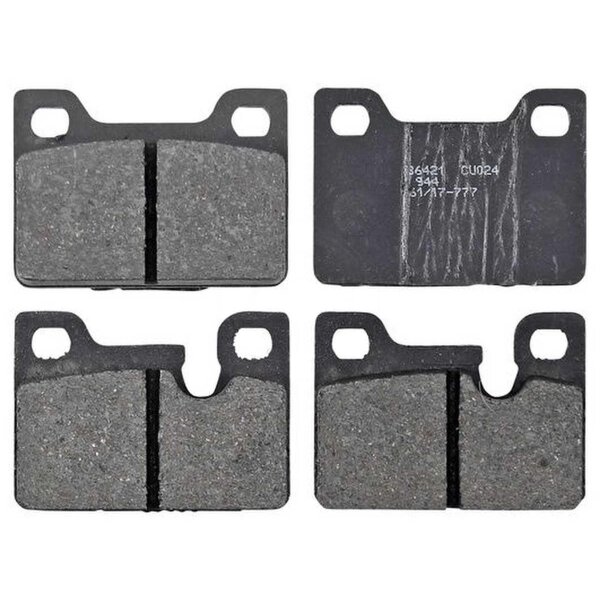 Brake pad set for wear warning indicator prepared 15 mm A.B.S. for BMW 3 Series