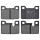 Brake pad set for wear warning indicator prepared 15 mm A.B.S. for BMW 3 Series