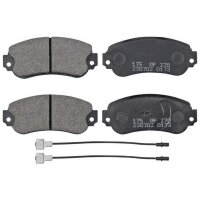 Brake pad set incl. wear warning contact 18 mm A.B.S. for...