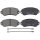 Brake pad set incl. wear warning contact 18 mm A.B.S. for TALBOT SOLARA