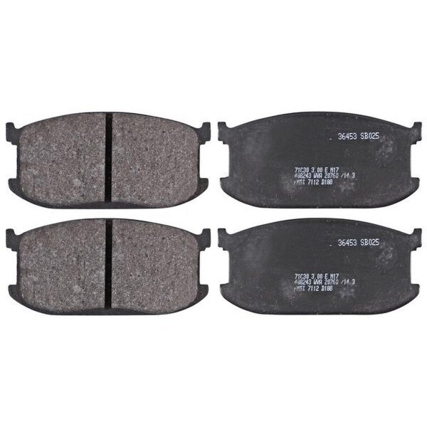 Brake pad set without wear sensor 14.5 mm A.B.S. for e.g. MAZDA 323