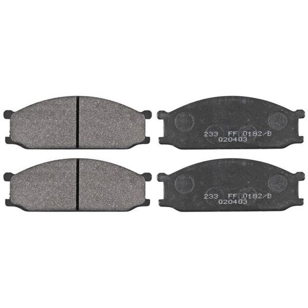 Brake pad set without integrated wear sensor 16 mm A.B.S. for MITSUBISHI L