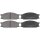 Brake pad set without integrated wear sensor 16 mm A.B.S. for MITSUBISHI L