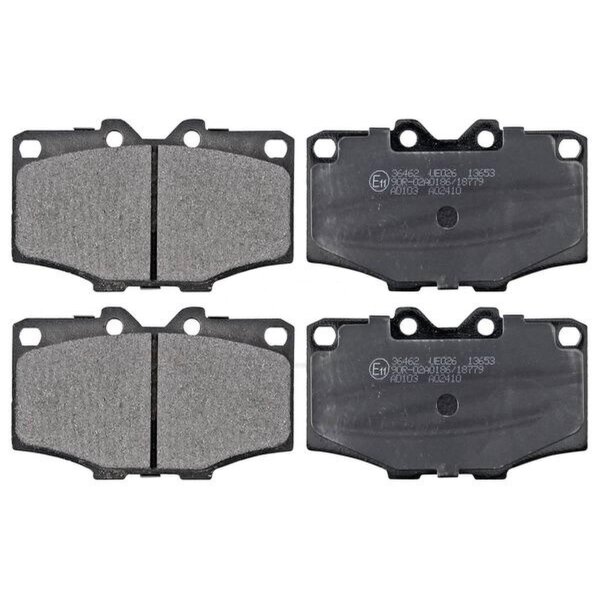 Brake pad set without wear sensor 15.5 mm A.B.S. for e.g. TOYOTA LAND