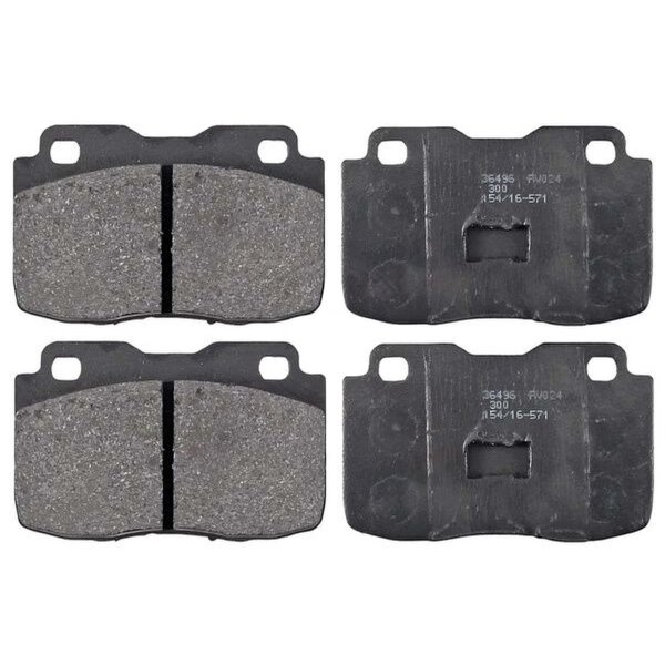 Brake pad set without wear sensor 16 mm A.B.S. for FIAT FIORINO and others