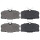 Brake pad set for wear warning indicator 18.5 mm A.B.S. for MB S-CLASS