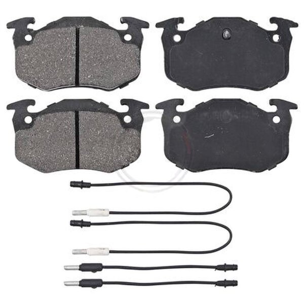 Brake pad set incl. wear warning contact 18 mm A.B.S. for e.g. CITROËN BX