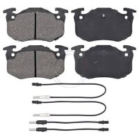 Brake pad set incl. wear warning contact 18 mm A.B.S. for...
