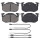 Brake pad set incl. wear warning contact 18 mm A.B.S. for e.g. CITROËN BX