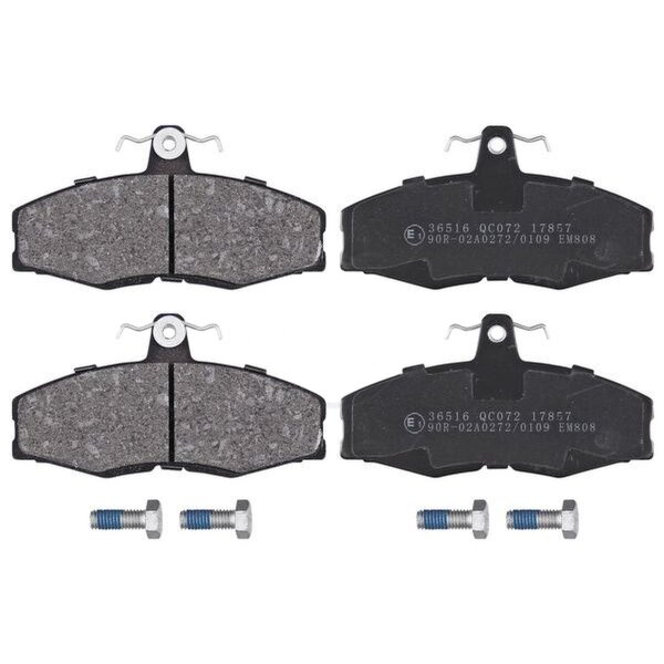 Brake pad set without wear sensor 17.5 mm A.B.S. for SKODA FAVORIT and others
