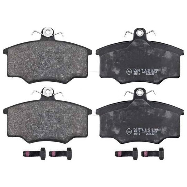 Brake pad set without wear sensor 15.3 mm A.B.S. for AUDI COUPE and others