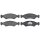 Brake pad set without wear sensor 17.5 mm A.B.S. for FORD FIESTA and others