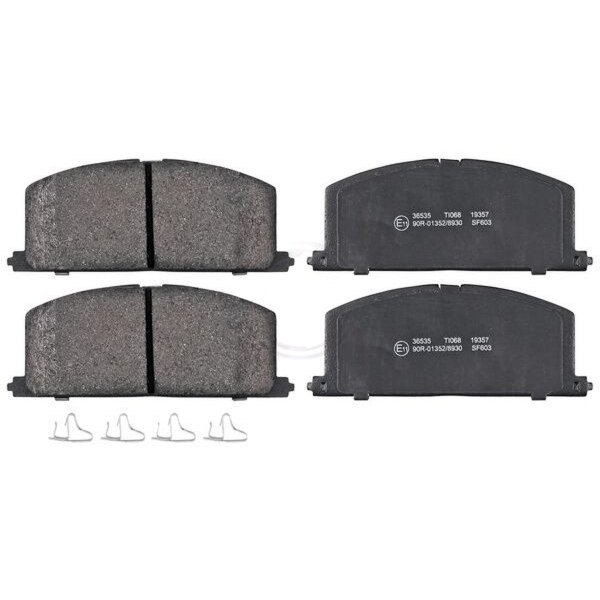 Brake pad set with wear warning 15 mm A.B.S. for TOYOTA COROLLA and others