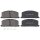 Brake pad set with wear warning 15 mm A.B.S. for TOYOTA COROLLA and others