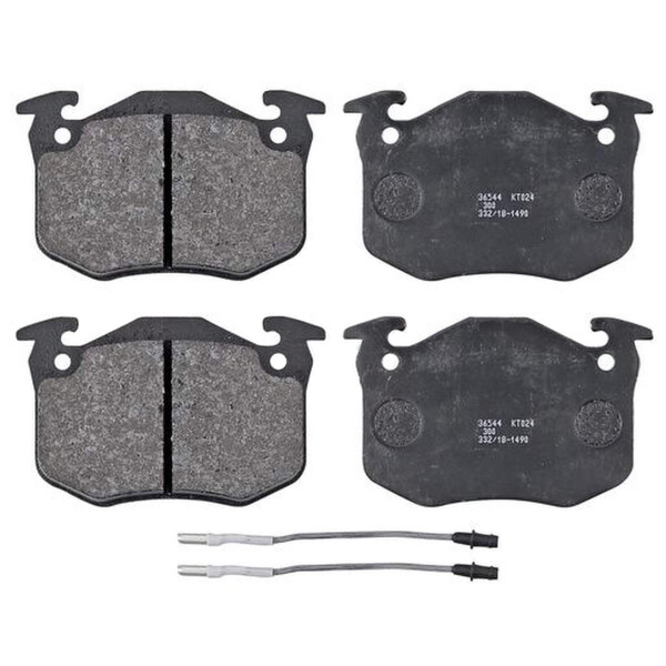 Brake pad set incl. wear warning contact 18 mm A.B.S. for e.g. PEUGEOT 505
