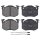 Brake pad set incl. wear warning contact 18 mm A.B.S. for e.g. PEUGEOT 505