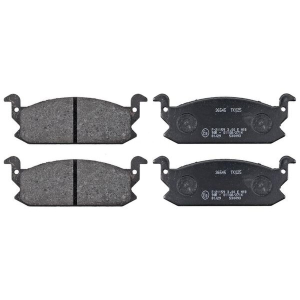 Brake pad set without wear sensor 14 mm A.B.S. for DAIHATSU CHARADE