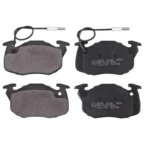 Brake pad set incl. wear warning contact 18 mm A.B.S. for e.g. PEUGEOT 205