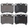 Brake pad set with wear warning 14.2 mm A.B.S. for KIA PRIDE and others