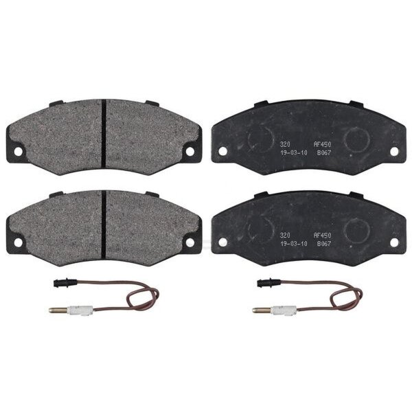 Brake pad set incl. wear warning contact 17 mm A.B.S. for e.g. RENAULT 21