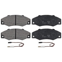 Brake pad set incl. wear warning contact 17 mm A.B.S. for...
