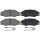 Brake pad set incl. wear warning contact 17 mm A.B.S. for e.g. RENAULT 21