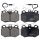 Brake pad set with wear sensor 17.7 mm A.B.S. for PEUGEOT 309 and others