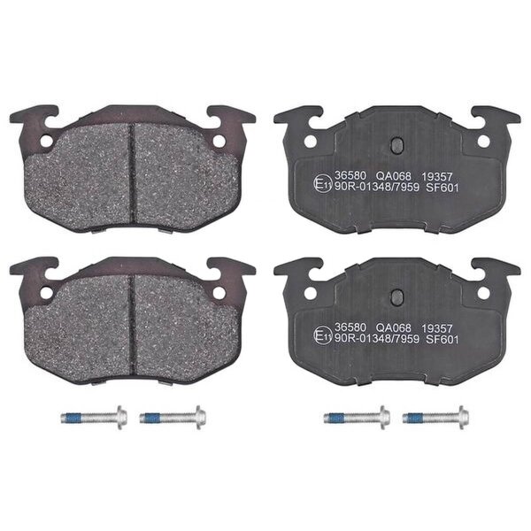 Brake pad set for wear warning indicator 11 mm A.B.S. for e.g. RENAULT CLIO