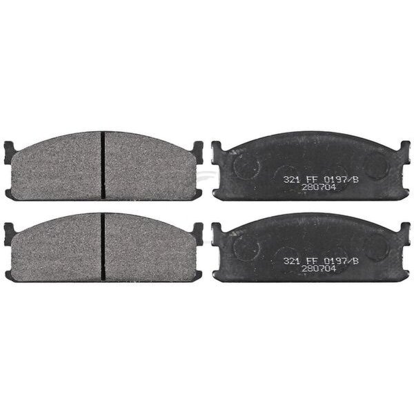 Brake pad set without wear sensor 15.5 mm A.B.S. for e.g. ISUZU MIDI