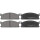 Brake pad set without wear sensor 15.5 mm A.B.S. for e.g. ISUZU MIDI